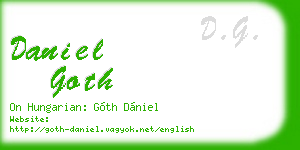 daniel goth business card